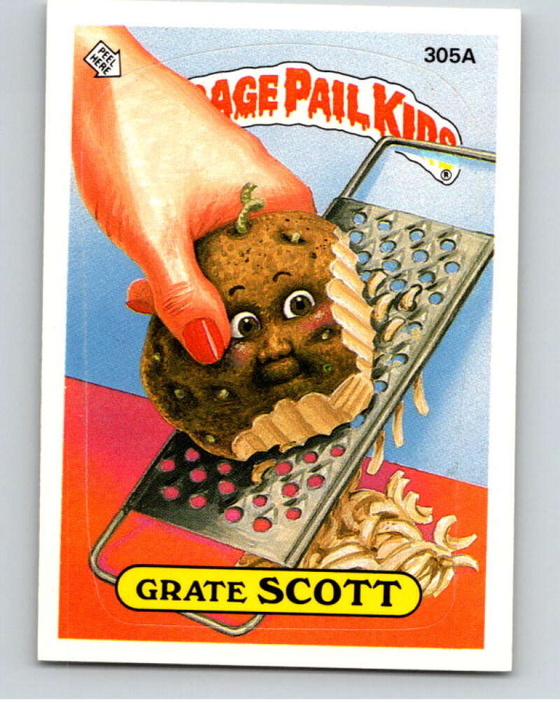 1987 Topps Garbage Pail Kids Series 8 #305A Grate Scott   V73505 Image 1