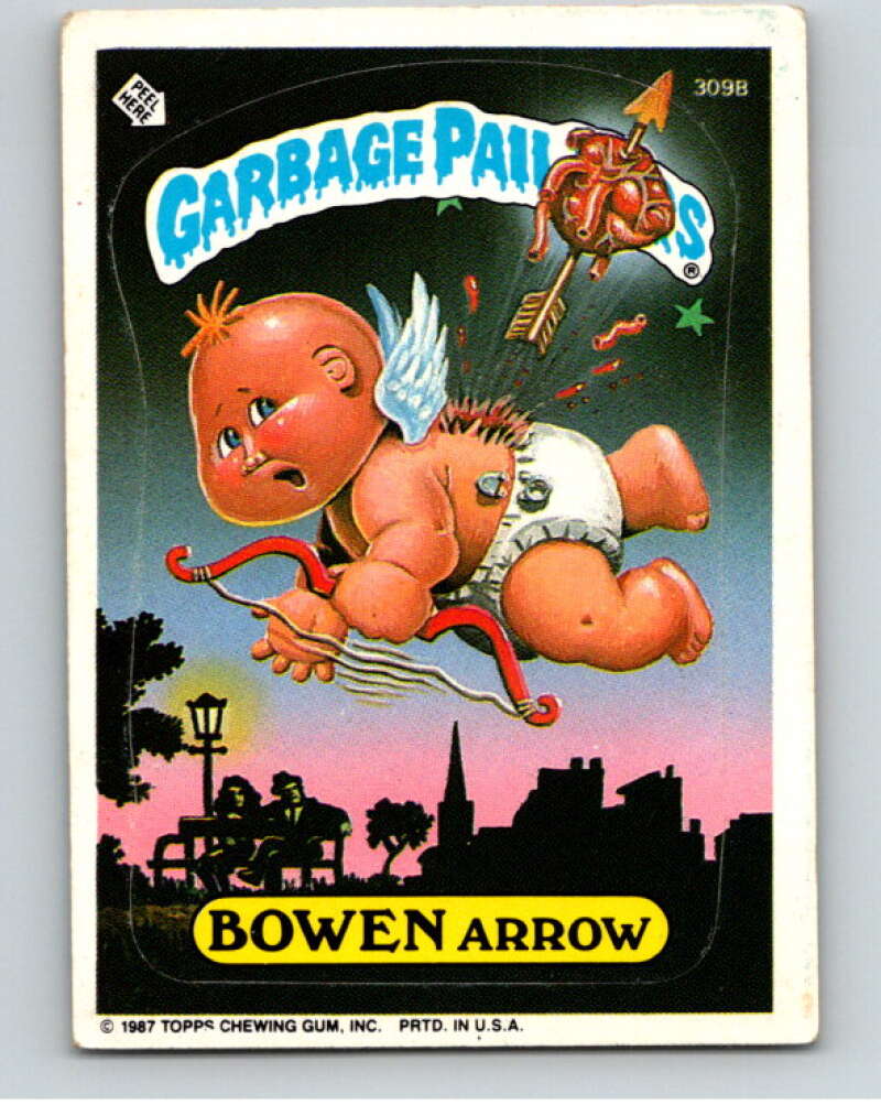 1987 Topps Garbage Pail Kids Series 8 #309B Bowen Arrow   V73518 Image 1