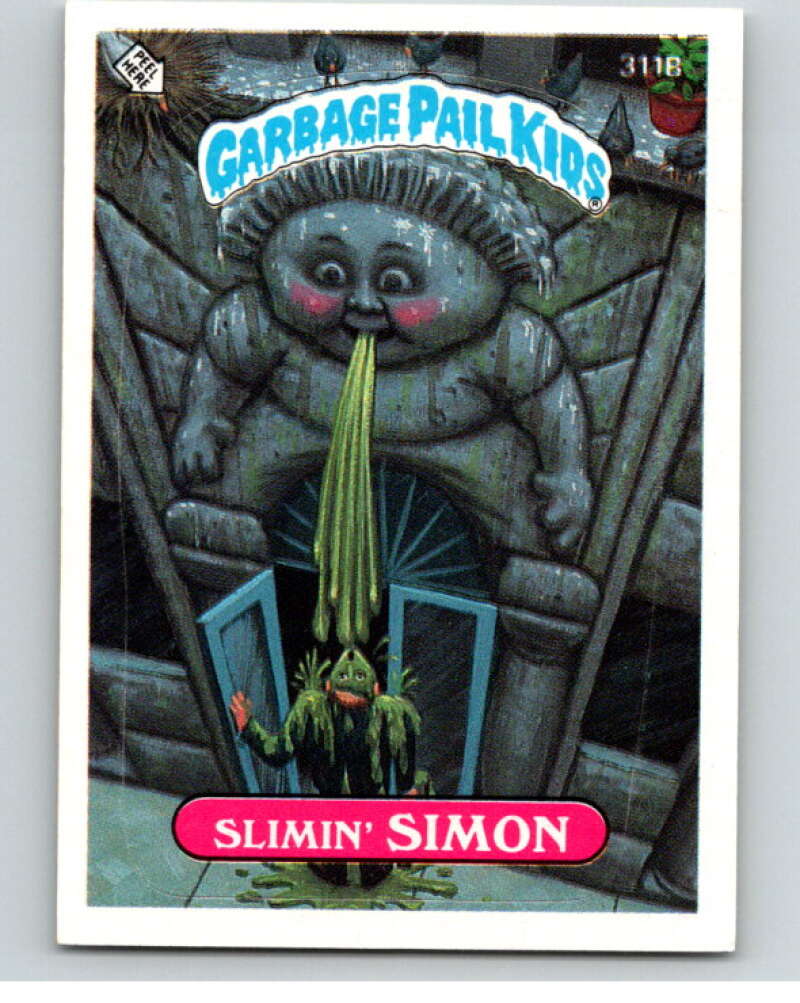 1987 Topps Garbage Pail Kids Series 8 #311B Slimin' Simon   V73525 Image 1