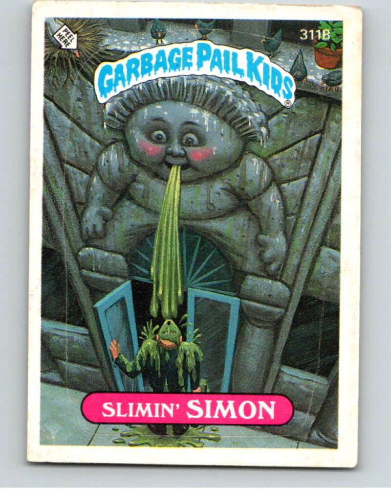 1987 Topps Garbage Pail Kids Series 8 #311B Slimin' Simon   V73526 Image 1
