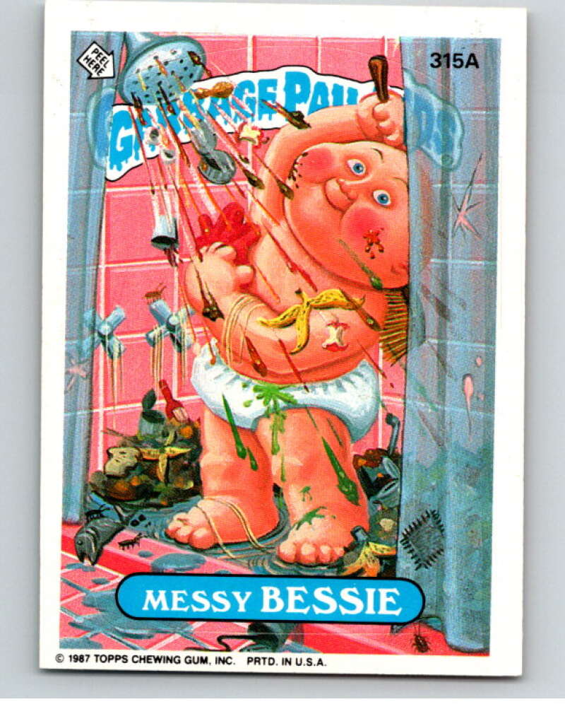 1987 Topps Garbage Pail Kids Series 8 #315A Messy Bessie   V73535 Image 1