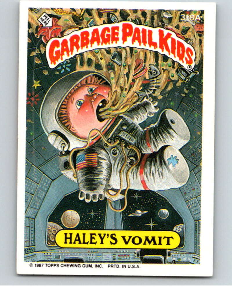 1987 Topps Garbage Pail Kids Series 8 #318A Haley's Vomit   V73542 Image 1