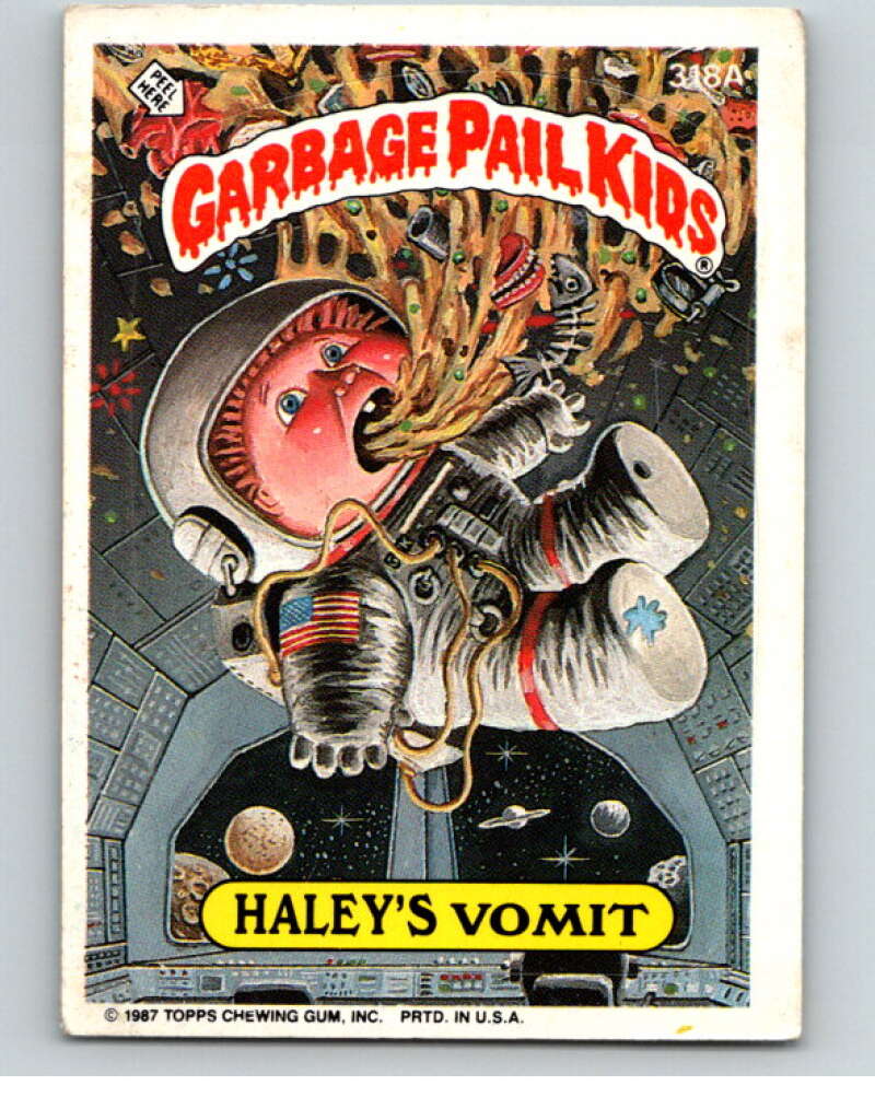 1987 Topps Garbage Pail Kids Series 8 #318A Haley's Vomit   V73543 Image 1