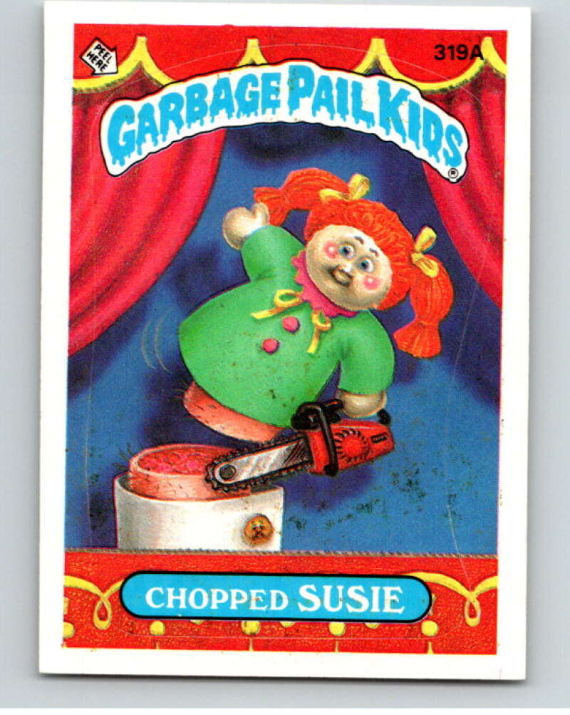 1987 Topps Garbage Pail Kids Series 8 #319A Chopped Susie   V73545 Image 1