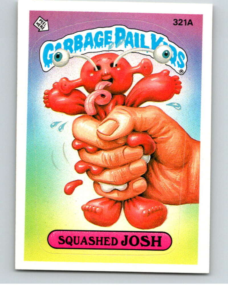 1987 Topps Garbage Pail Kids Series 8 #321A Squashed Josh   V73549 Image 1
