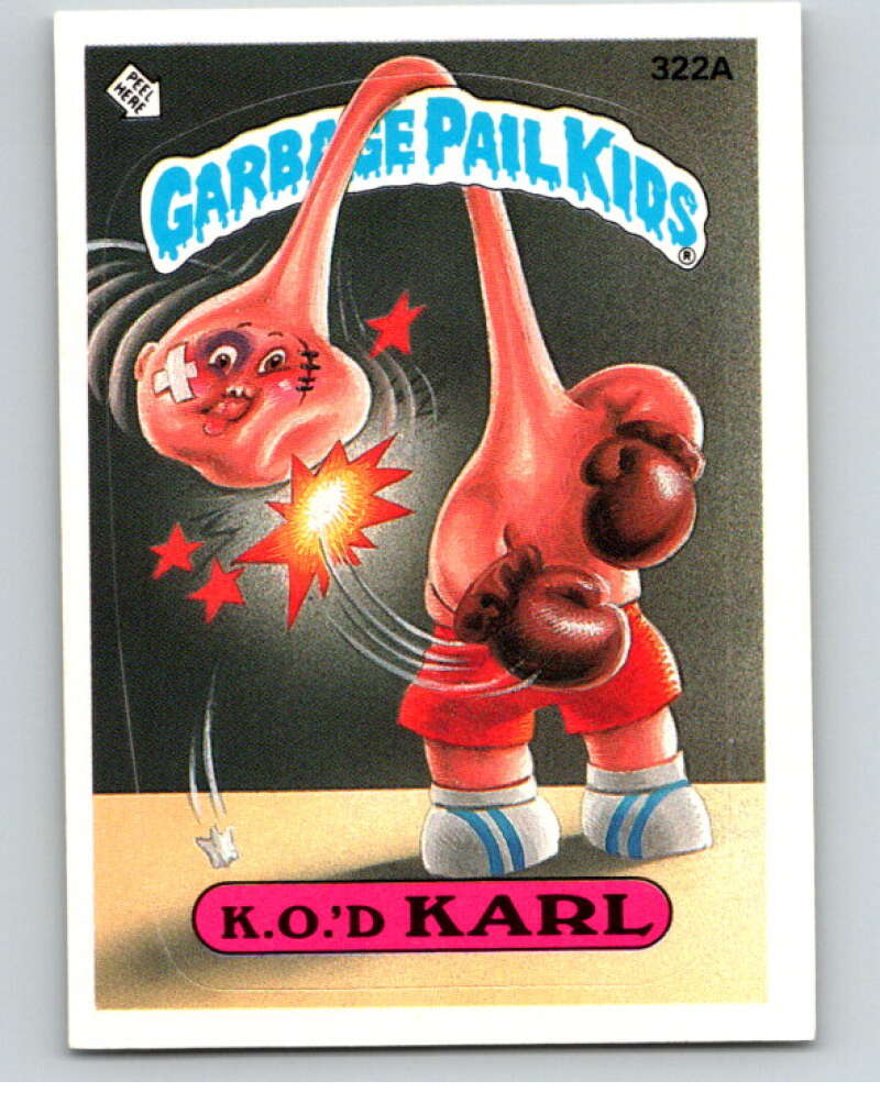 1987 Topps Garbage Pail Kids Series 8 #322A K.O.'d Karl   V73552 Image 1