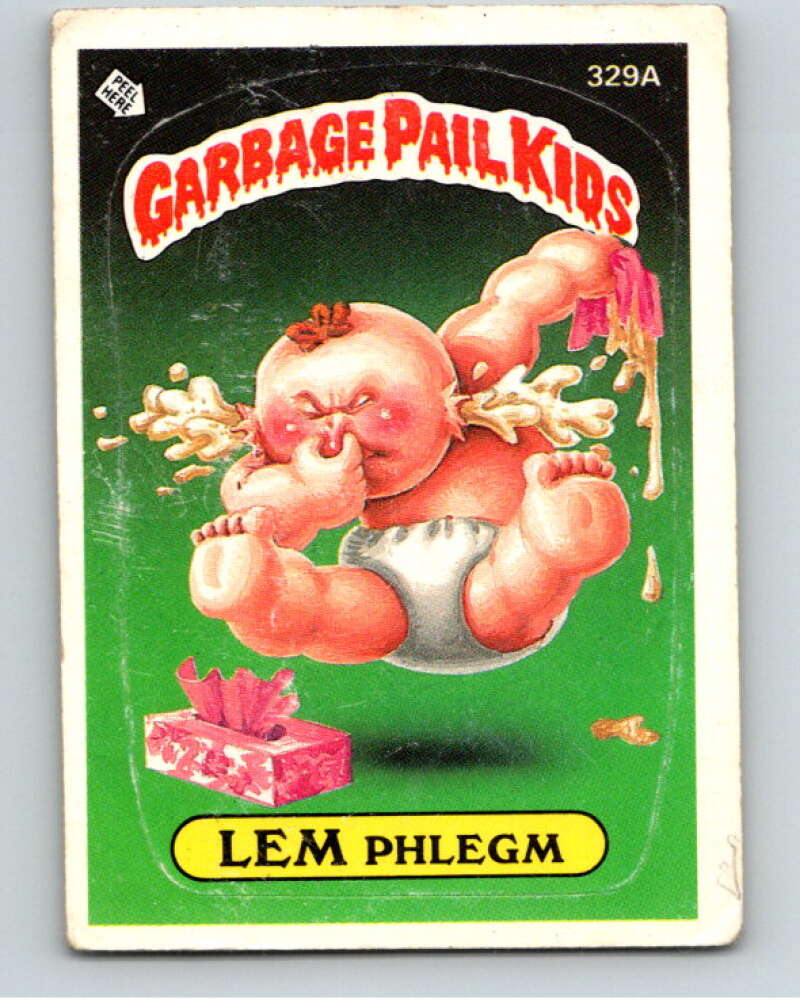 1987 Topps Garbage Pail Kids Series 8 #329A Lem Phlegm   V73570 Image 1