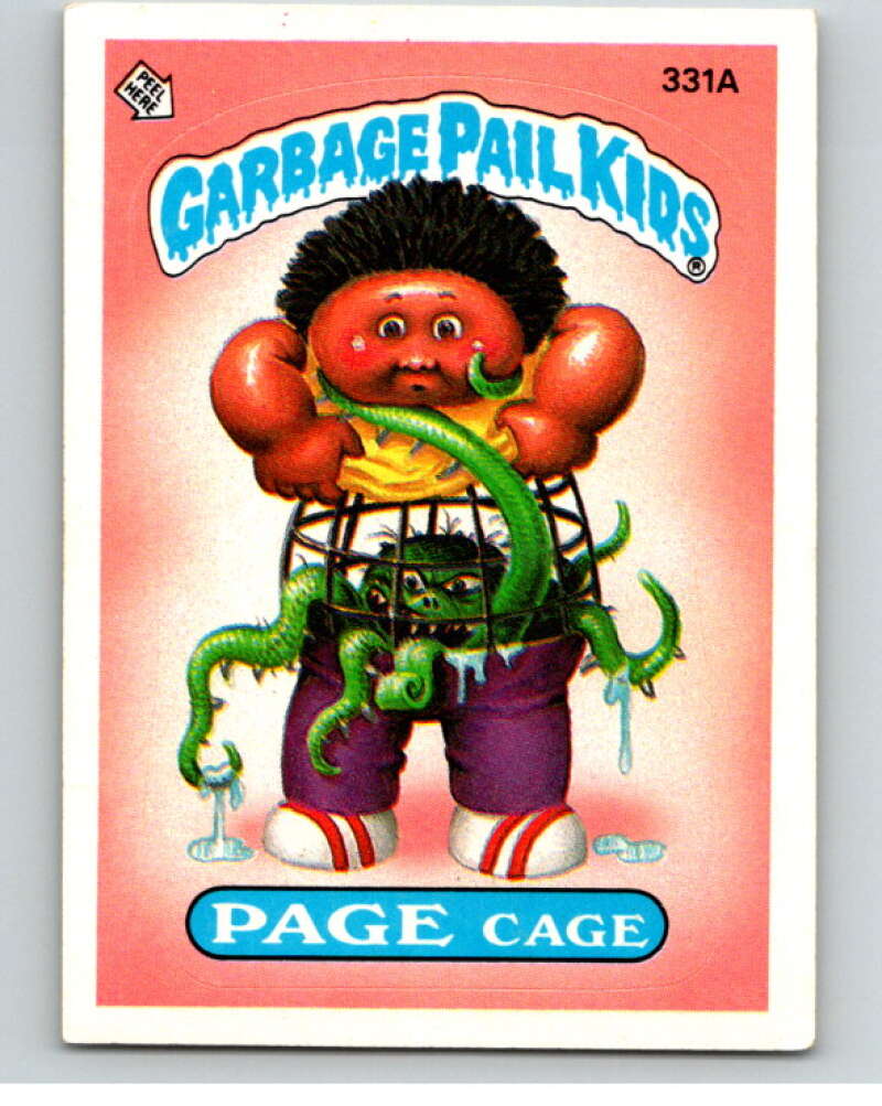 1987 Topps Garbage Pail Kids Series 8 #331A Page Cage   V73576 Image 1