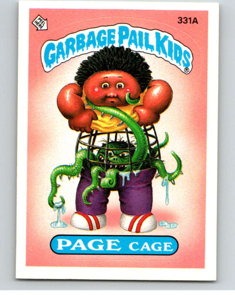 1987 Topps Garbage Pail Kids Series 8 #331A Page Cage   V73577 Image 1