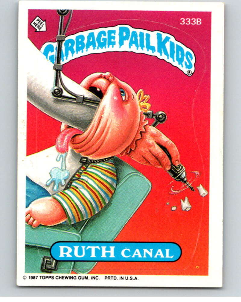 1987 Topps Garbage Pail Kids Series 8 #333B Ruth Canal   V73582 Image 1