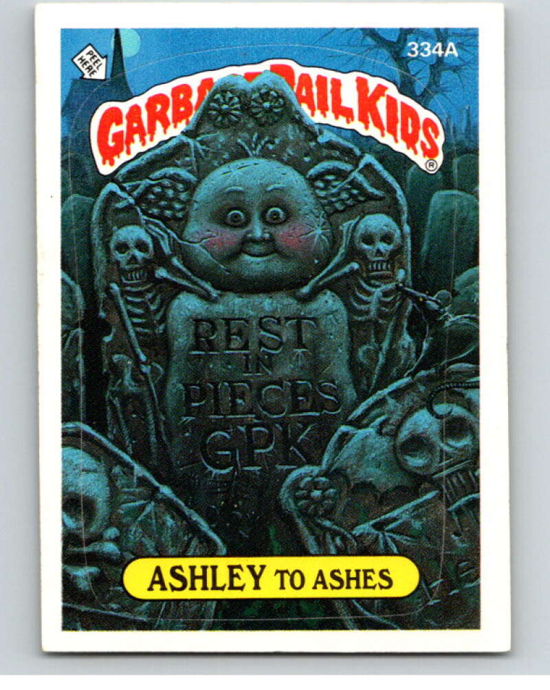 1987 Topps Garbage Pail Kids Series 8 #334A Ashley to Ashes   V73584 Image 1