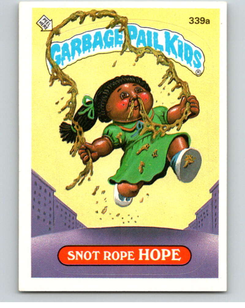1987 Topps Garbage Pail Kids Series 9 #339A Snot Rope Hope   V73596 Image 1
