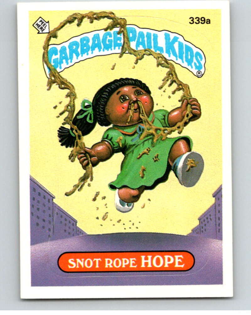 1987 Topps Garbage Pail Kids Series 9 #339A Snot Rope Hope   V73597 Image 1