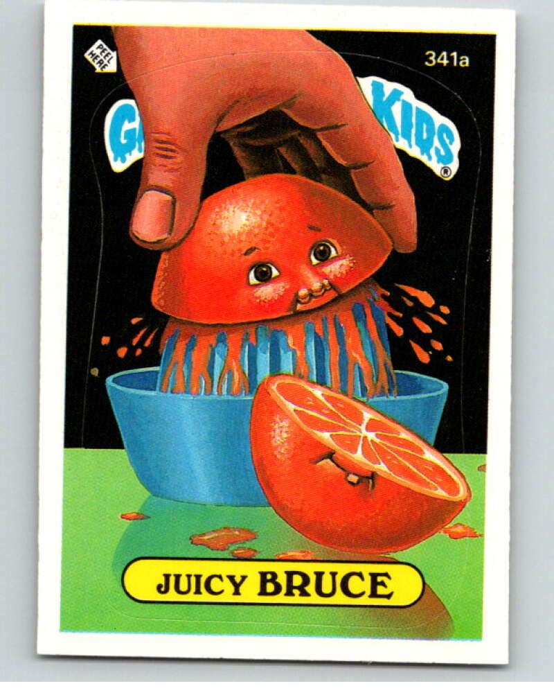 1987 Topps Garbage Pail Kids Series 9 #341A Juicy Bruce   V73601 Image 1