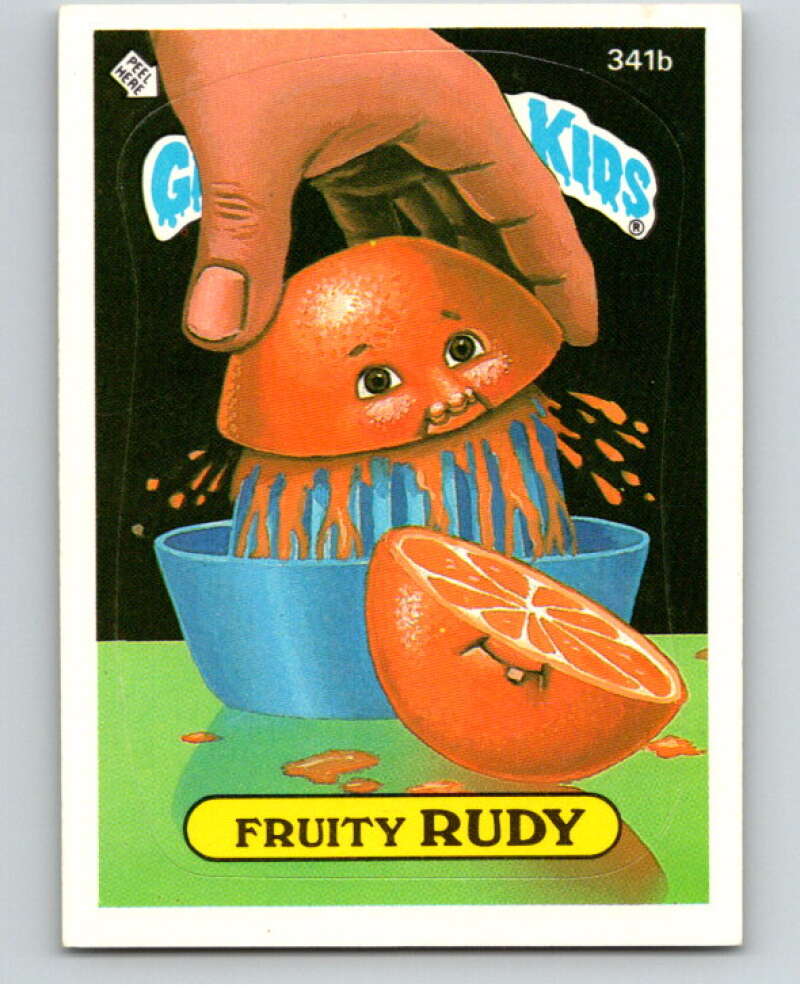 1987 Topps Garbage Pail Kids Series 9 #341B Fruity Rudy   V73602 Image 1