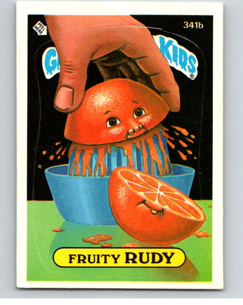 1987 Topps Garbage Pail Kids Series 9 #341B Fruity Rudy   V73604 Image 1
