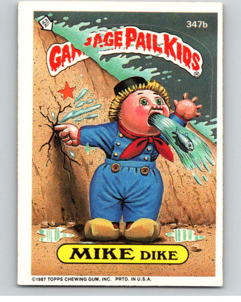 1987 Topps Garbage Pail Kids Series 9 #347B Mike Dike   V73620 Image 1