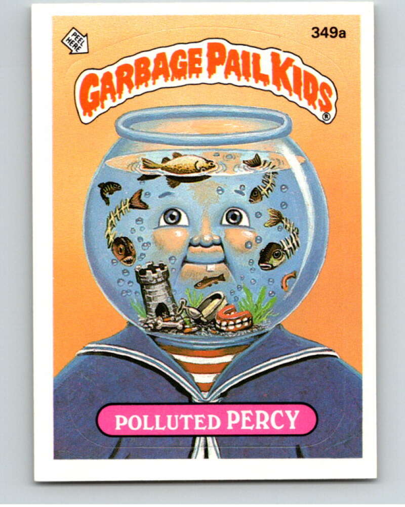 1987 Topps Garbage Pail Kids Series 9 #349A Polluted Percy   V73623 Image 1