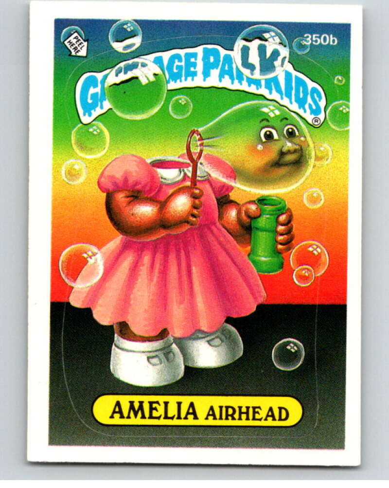 1987 Topps Garbage Pail Kids Series 9 #350B Amelia Airhead   V73626 Image 1