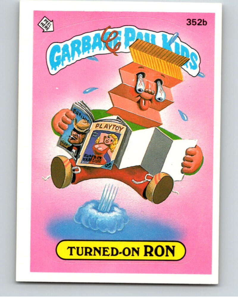 1987 Topps Garbage Pail Kids Series 9 #352B Turned-On Ron   V73631 Image 1