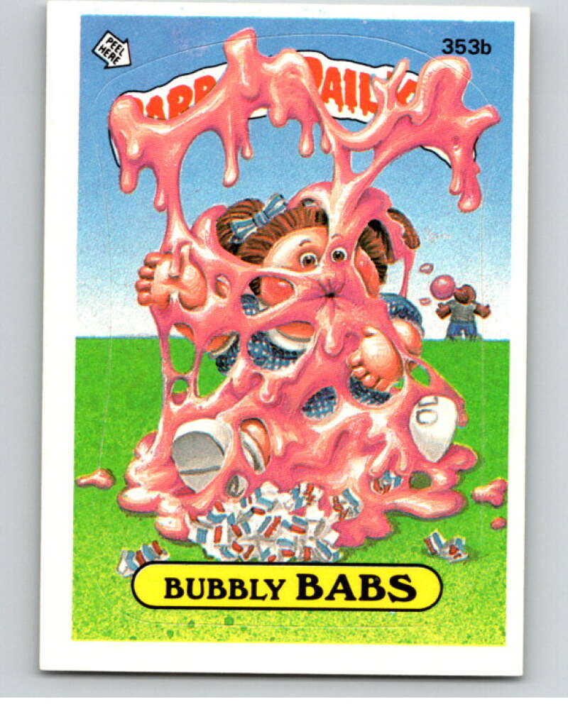 1987 Topps Garbage Pail Kids Series 9 #353B Bubbly Babs   V73634 Image 1