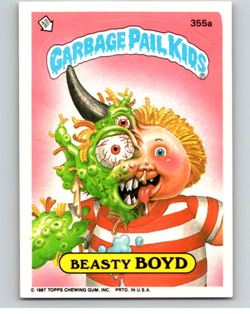 1987 Topps Garbage Pail Kids Series 9 #355A Beasty Boyd   V73637 Image 1