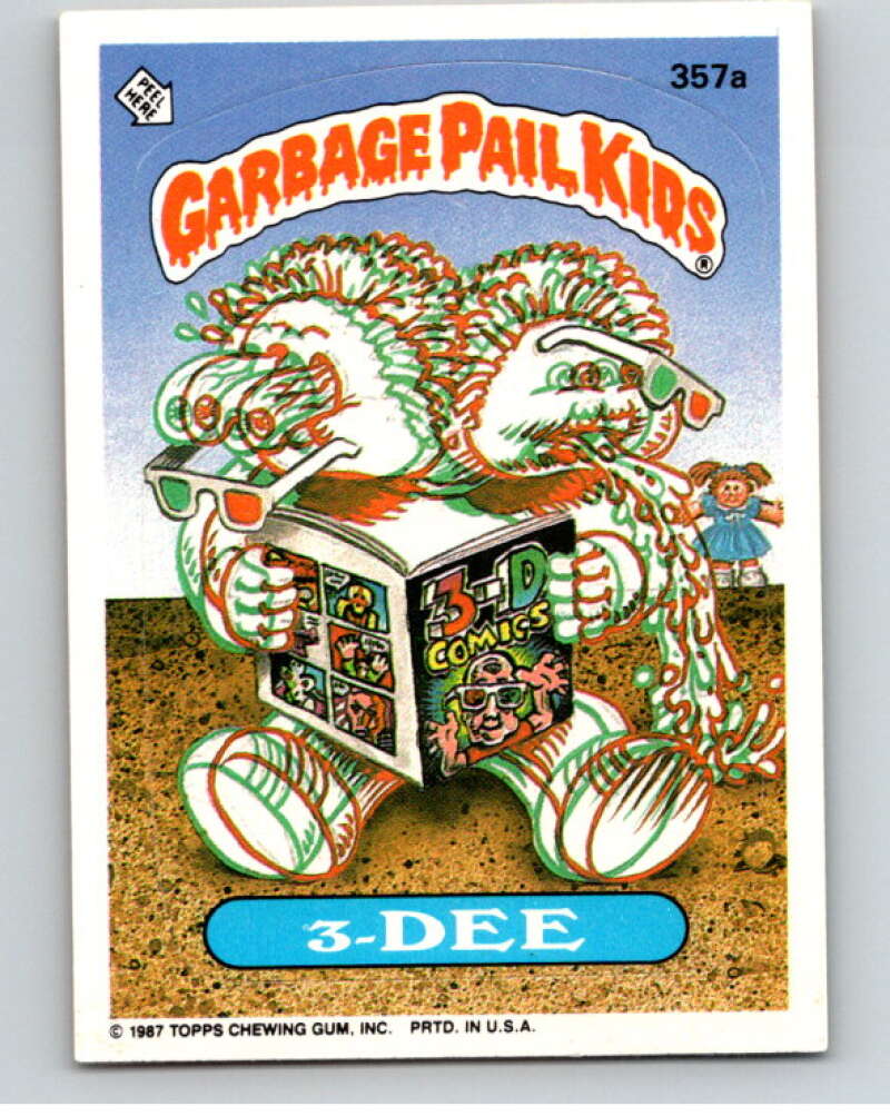 1987 Topps Garbage Pail Kids Series 9 #357A 3-Dee   V73641 Image 1