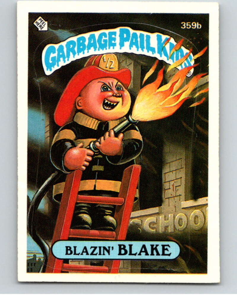 1987 Topps Garbage Pail Kids Series 9 #359B Blazin' Blake   V73647 Image 1