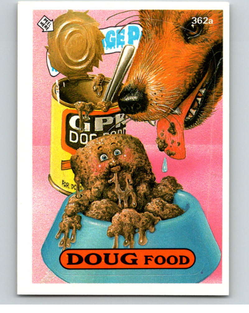 1987 Topps Garbage Pail Kids Series 9 #362A Doug Food   V73652 Image 1