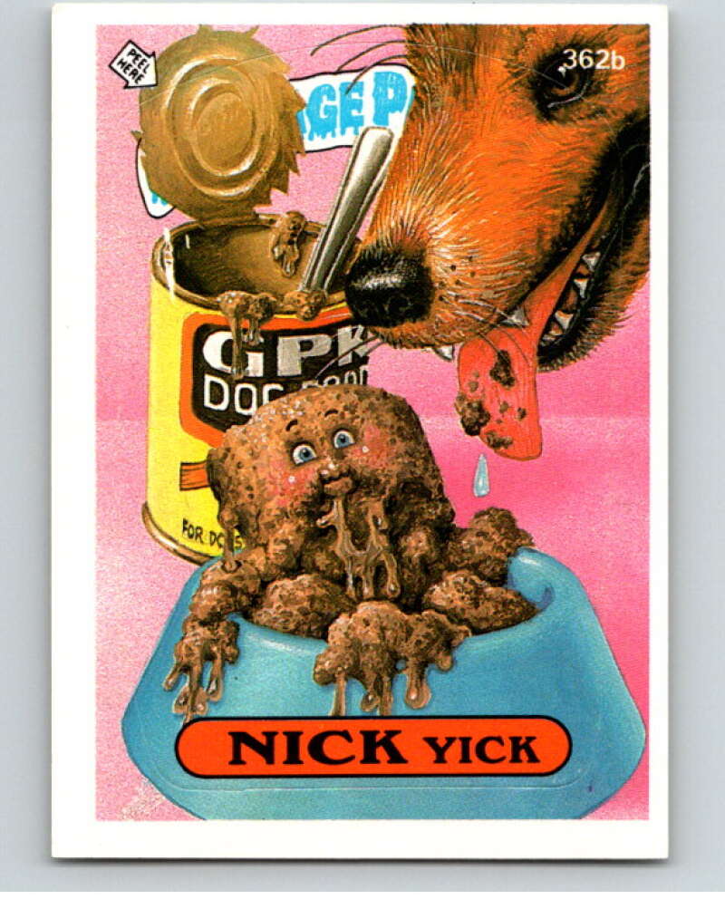 1987 Topps Garbage Pail Kids Series 9 #362B Nick Yick   V73653 Image 1