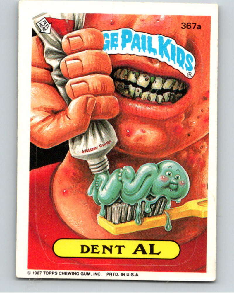 1987 Topps Garbage Pail Kids Series 9 #367A Dent Al   V73664 Image 1