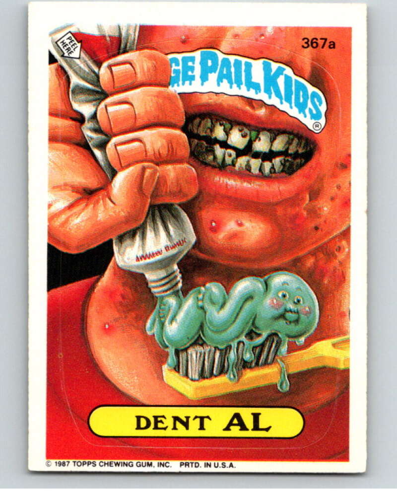 1987 Topps Garbage Pail Kids Series 9 #367A Dent Al   V73665 Image 1