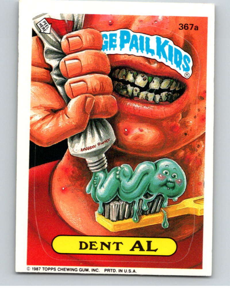 1987 Topps Garbage Pail Kids Series 9 #367A Dent Al   V73666 Image 1