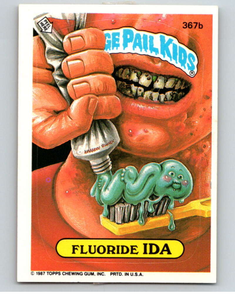 1987 Topps Garbage Pail Kids Series 9 #367B Fluoride Ida   V73667 Image 1