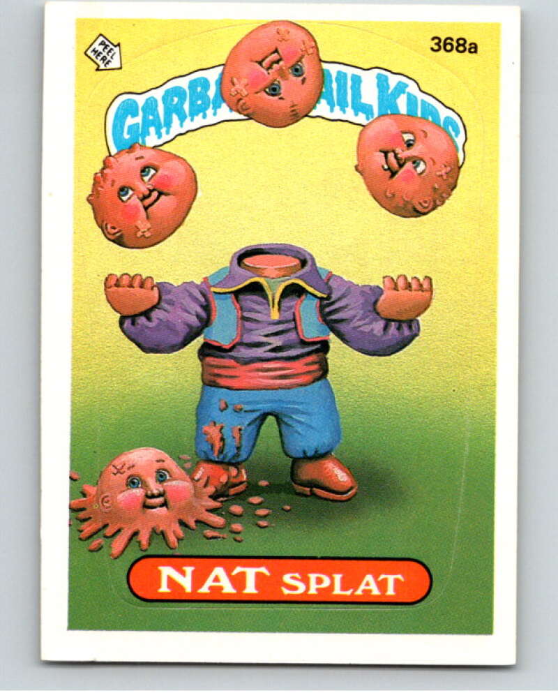 1987 Topps Garbage Pail Kids Series 9 #368A Nat Splat   V73668 Image 1
