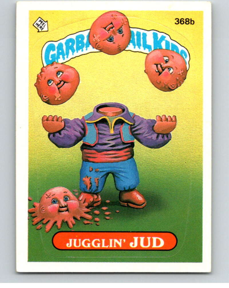 1987 Topps Garbage Pail Kids Series 9 #368B Jugglin' Jud   V73670 Image 1