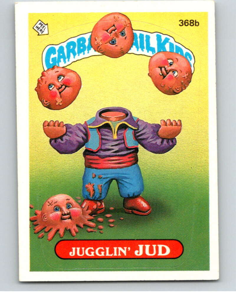 1987 Topps Garbage Pail Kids Series 9 #368B Jugglin' Jud   V73671 Image 1