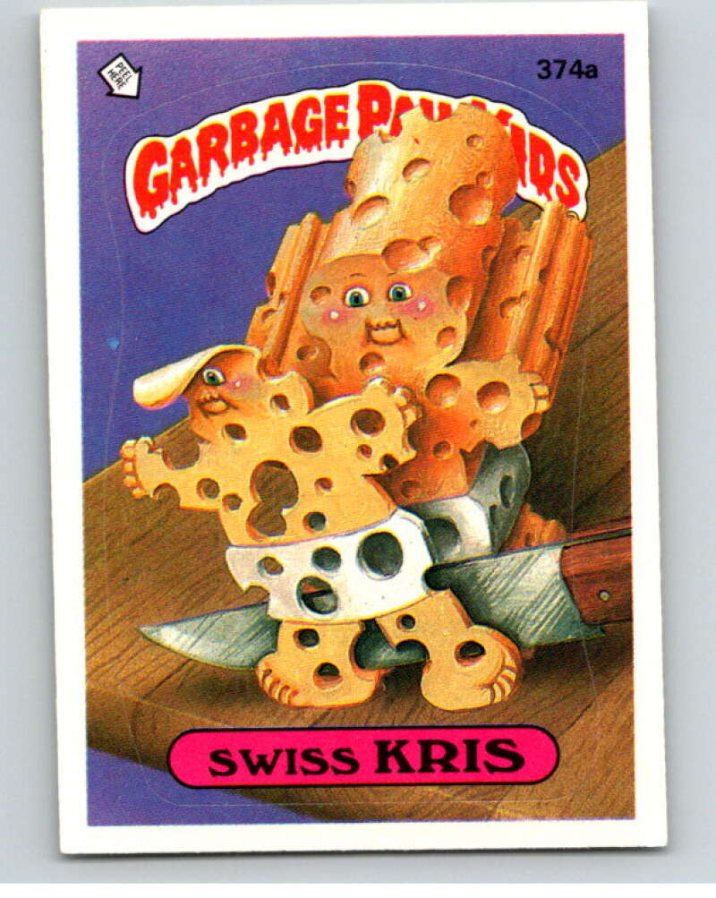 1987 Topps Garbage Pail Kids Series 9 #374A Swiss Kris   V73687 Image 1