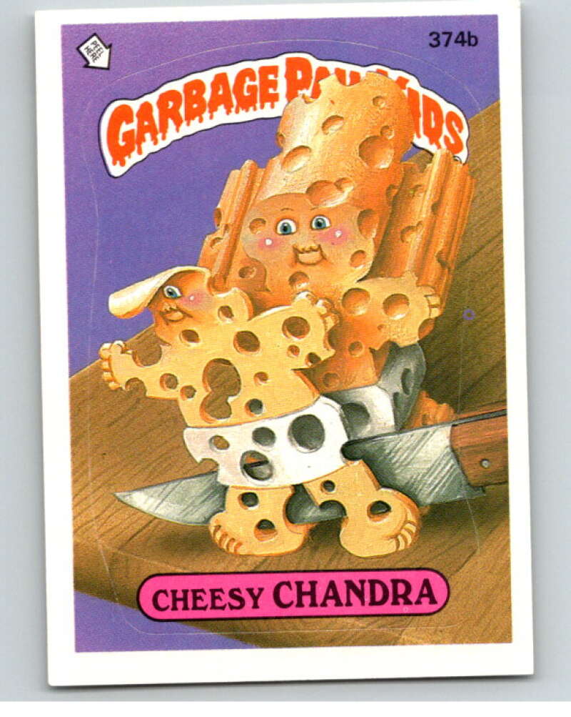 1987 Topps Garbage Pail Kids Series 9 #374B Cheesy Chandra   V73688 Image 1