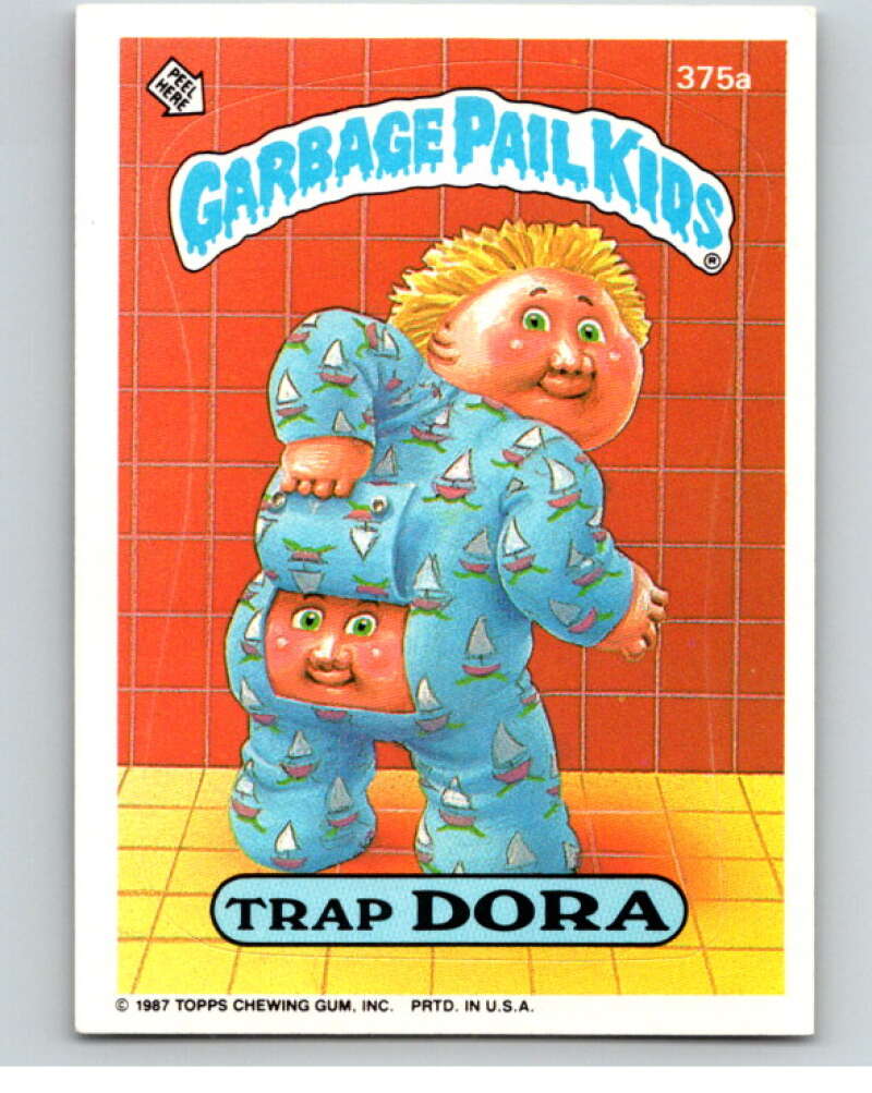 1987 Topps Garbage Pail Kids Series 9 #375A Trap Dora   V73689 Image 1