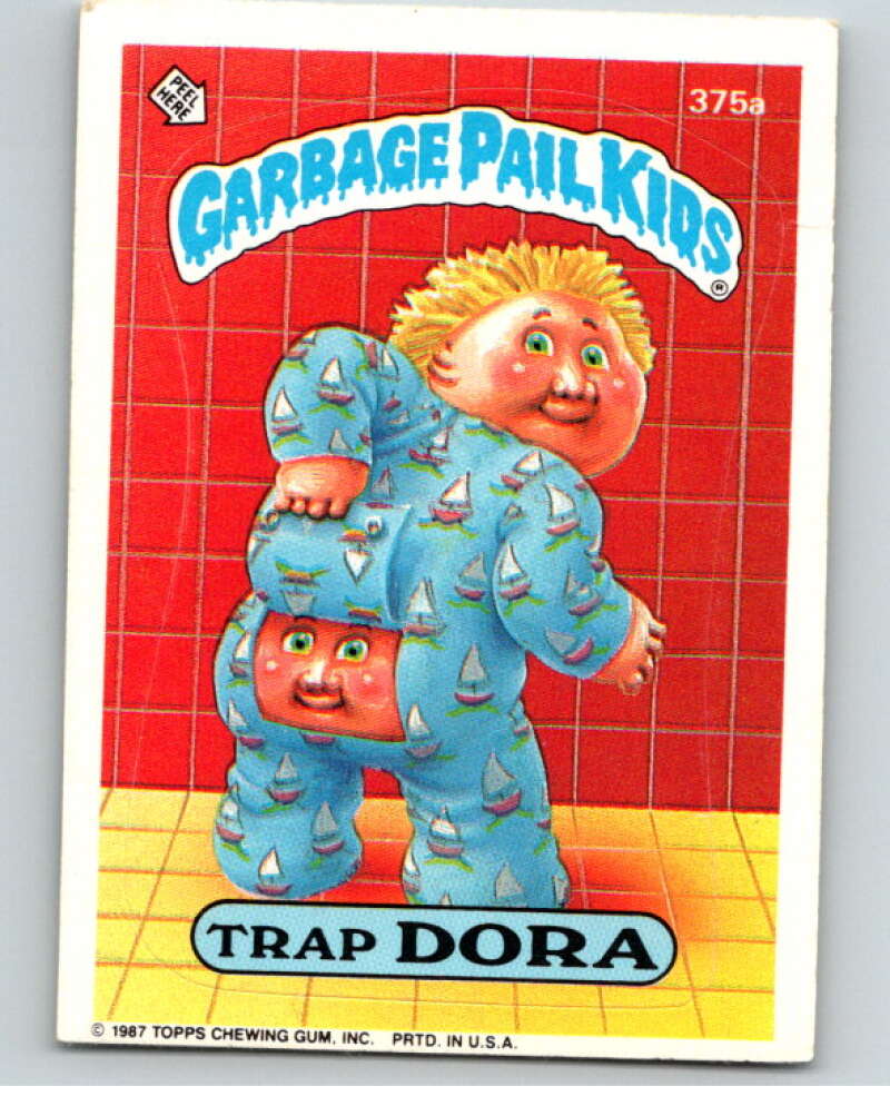 1987 Topps Garbage Pail Kids Series 9 #375A Trap Dora   V73690 Image 1