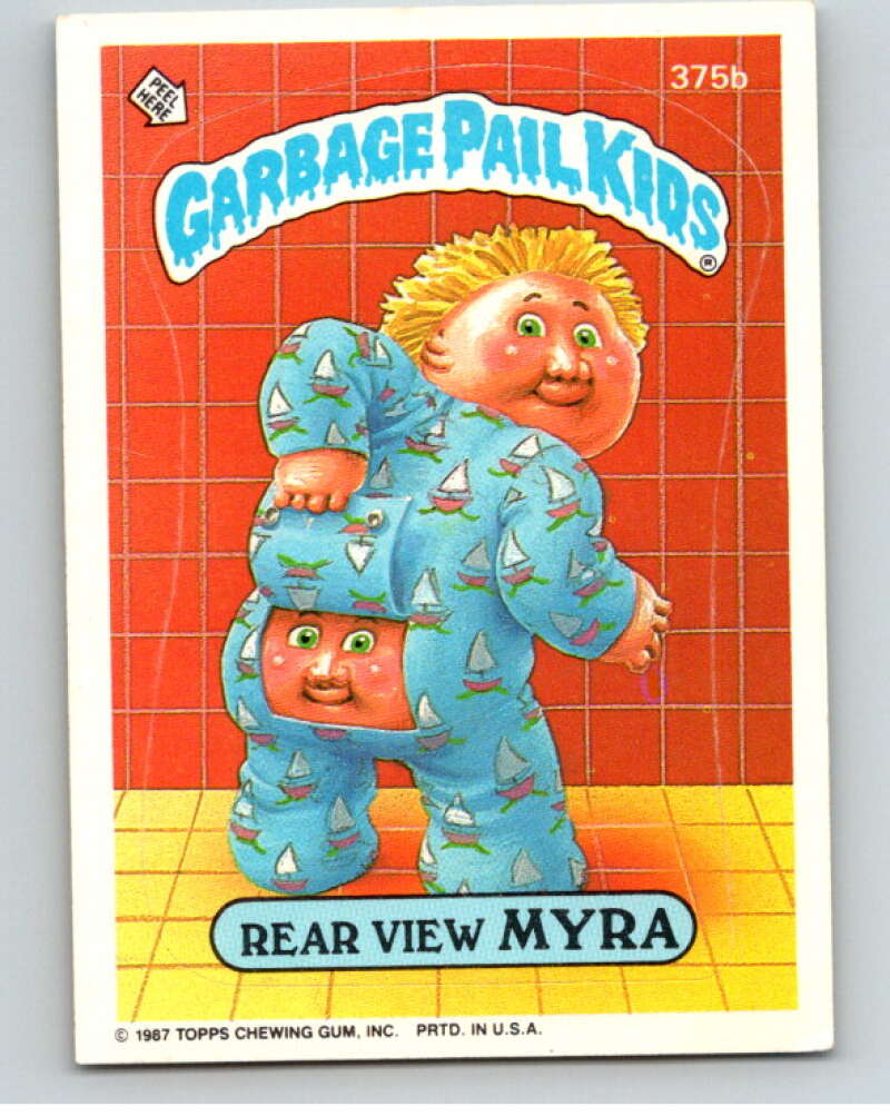 1987 Topps Garbage Pail Kids Series 9 #375B Rear View Myra   V73691 Image 1