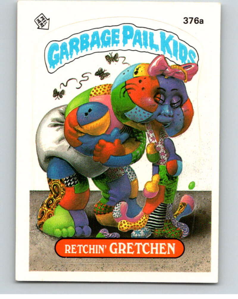 1987 Topps Garbage Pail Kids Series 9 #376A Retchin' Gretchen   V73693 Image 1