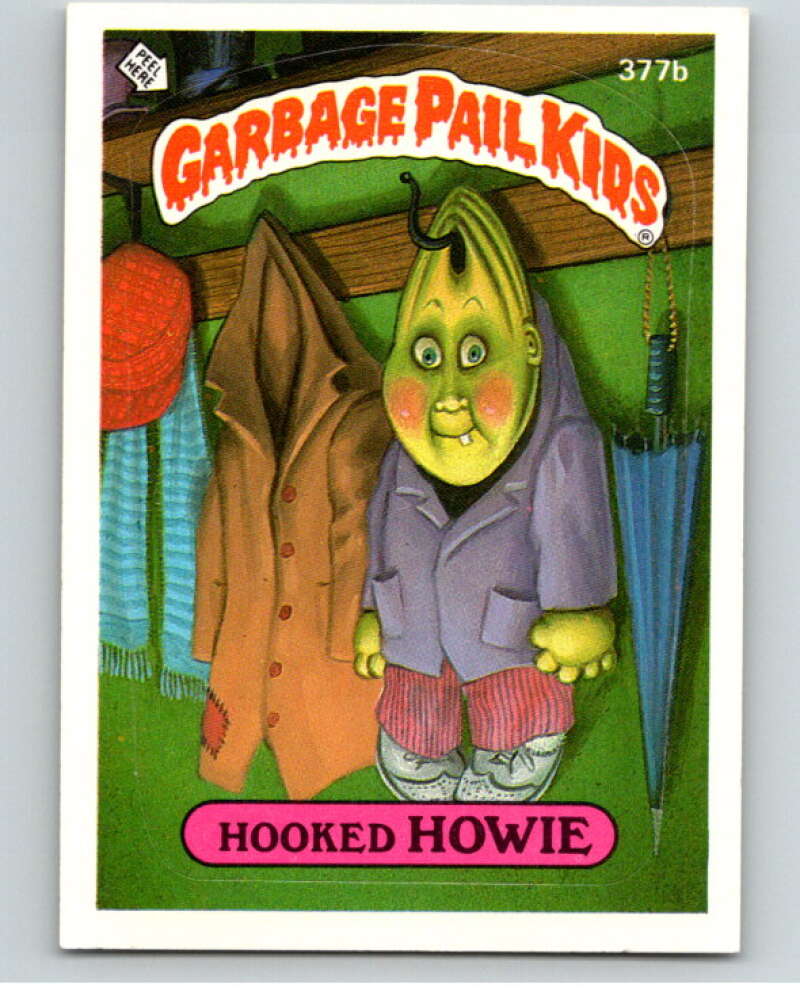 1987 Topps Garbage Pail Kids Series 9 #377B Hooked Howie   V73695 Image 1
