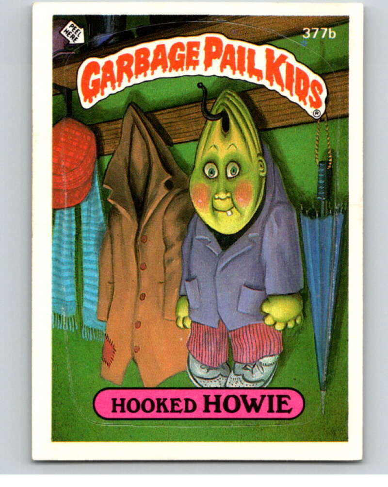 1987 Topps Garbage Pail Kids Series 9 #377B Hooked Howie   V73697 Image 1