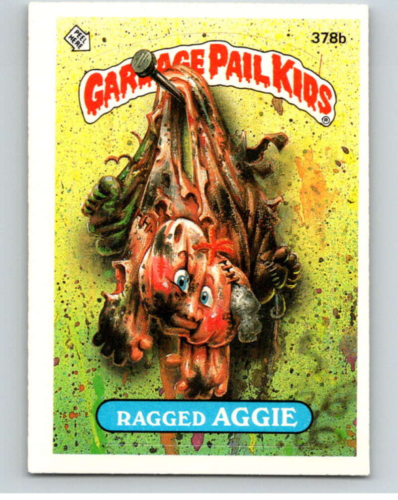 1987 Topps Garbage Pail Kids Series 9 #378B Ragged Aggie   V73699 Image 1