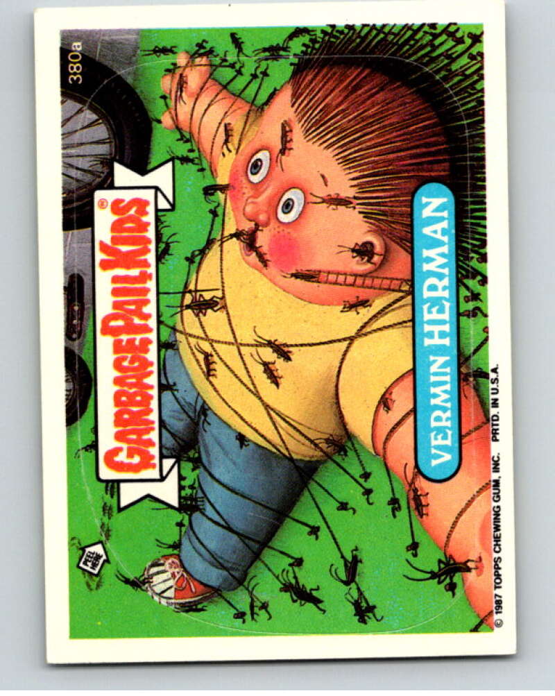 1987 Topps Garbage Pail Kids Series 10 #380A Vermin Herman   V73704 Image 1