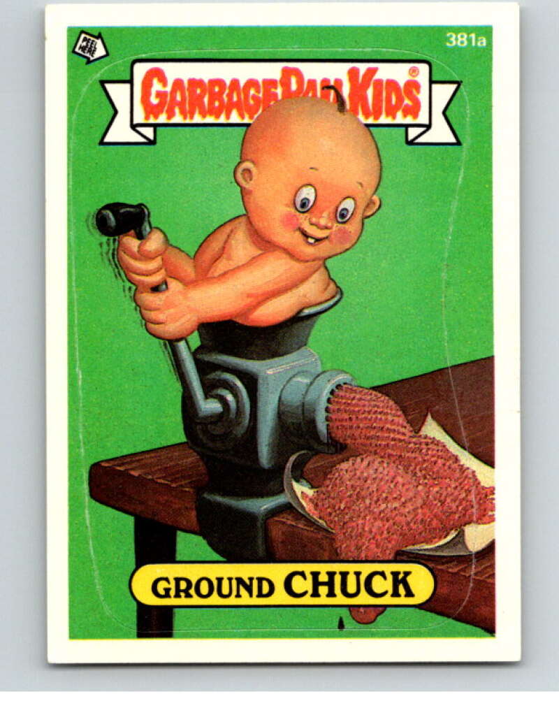 1987 Topps Garbage Pail Kids Series 10 #381A Ground Chuck   V73706 Image 1