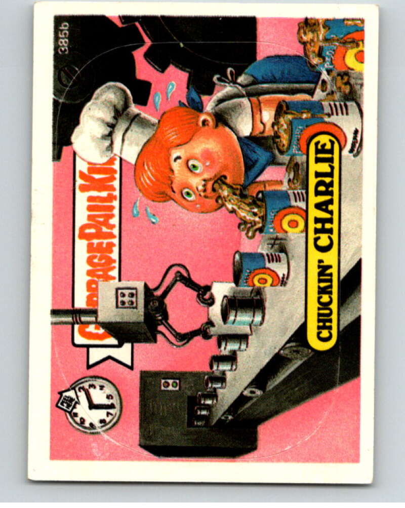 1987 Topps Garbage Pail Kids Series 10 #385B Chuckin' Charlie   V73716 Image 1