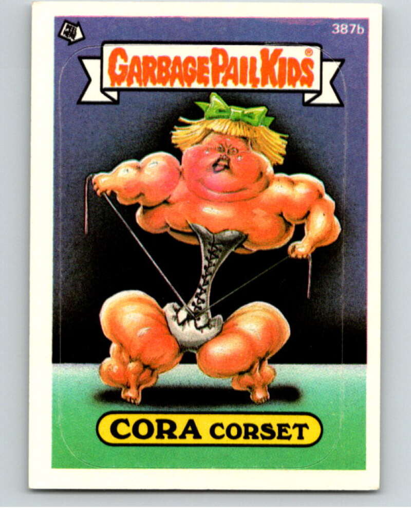 1987 Topps Garbage Pail Kids Series 10 #387B Cora Corset   V73720 Image 1